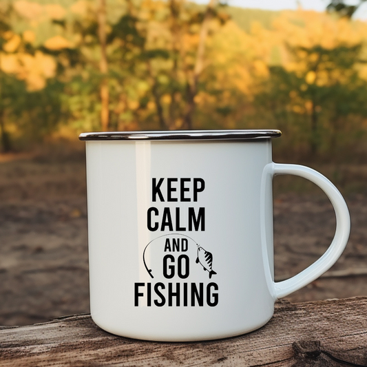 Keep calm emaljekopp