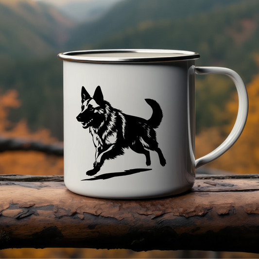 Schäferhund Emaljekopp